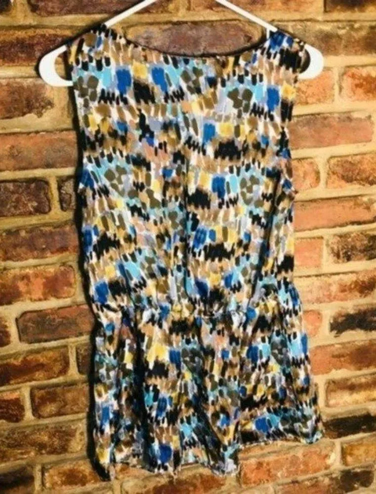 Elementz  Multicolored Printed Tunic Blouse Women's Size Medium - Image 5