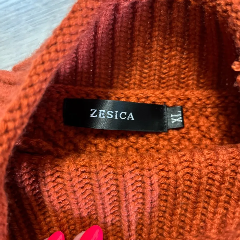 Zesica Burnt Orange Knit Sweater size XL - Image 2