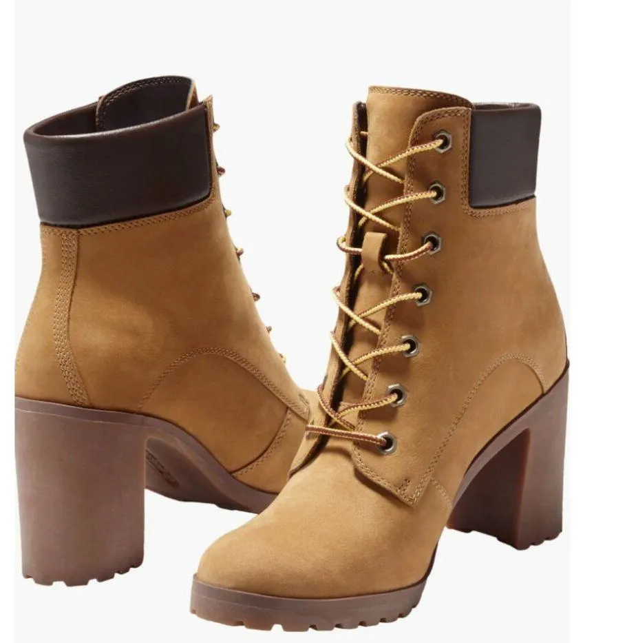Timberland Allington Lace-Up Bootie Wheat Tan Size 7 - Image 2