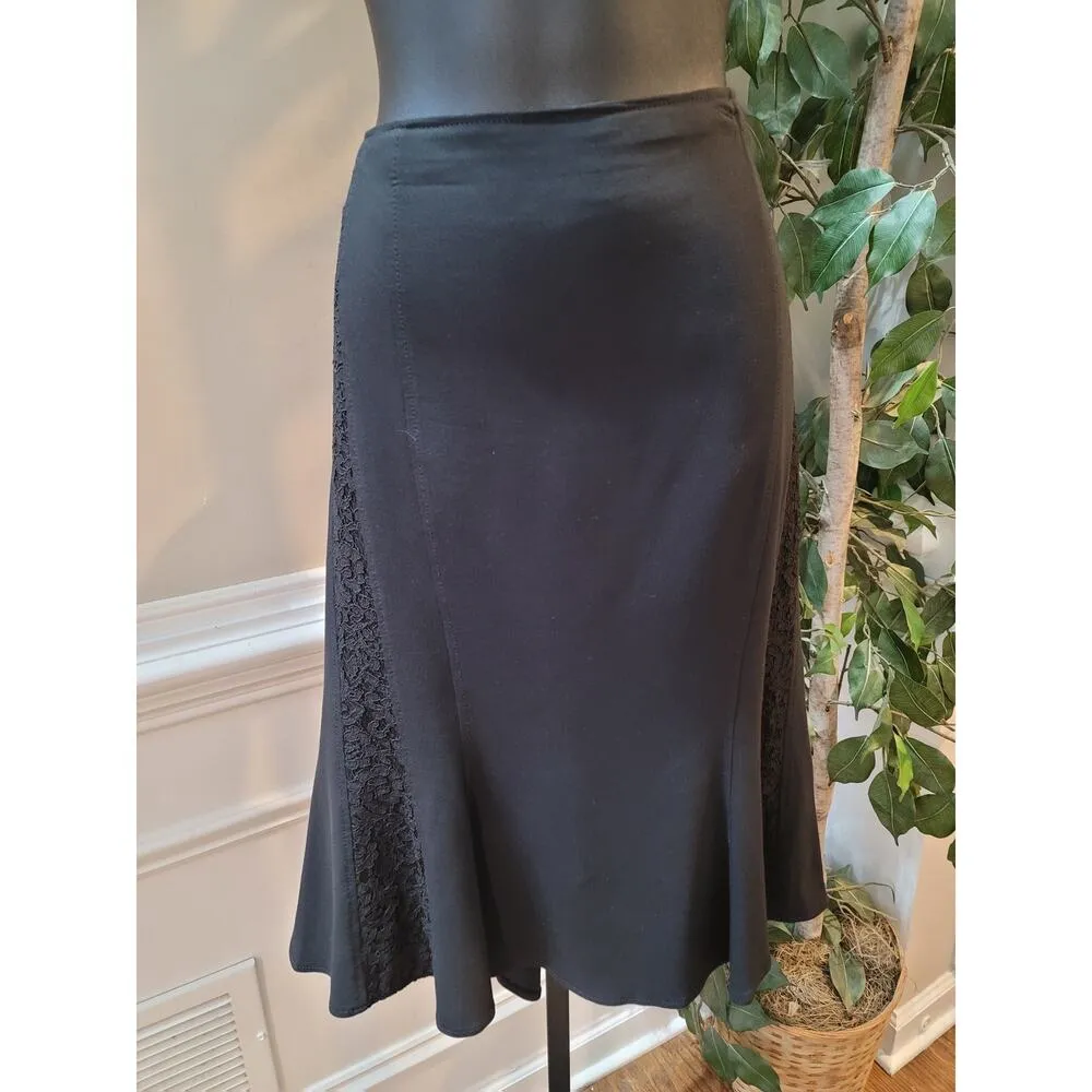 Basler 2 Piece Skirt Suit Womens 2X Black Cotton Long Sleeve Round Neck Full Zip - Image 14