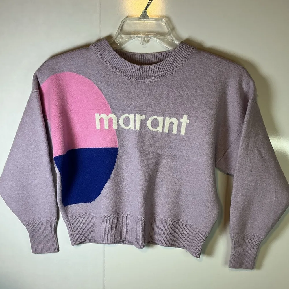 Marant Women's Pastel Colorblock SweaterA0433 Purple - Image 2