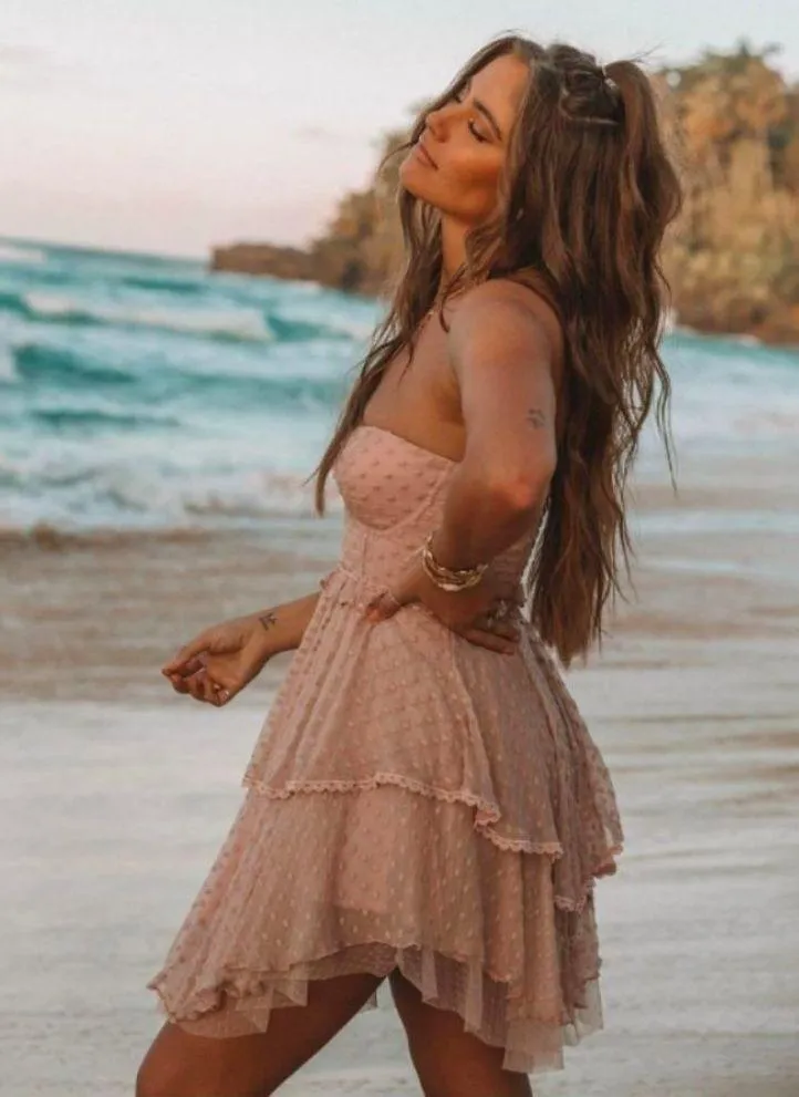 💕SPELL & THE GYPSY💕 Mira Bustier Rara Dress ~ Rose Pink XL NWT - Image 5