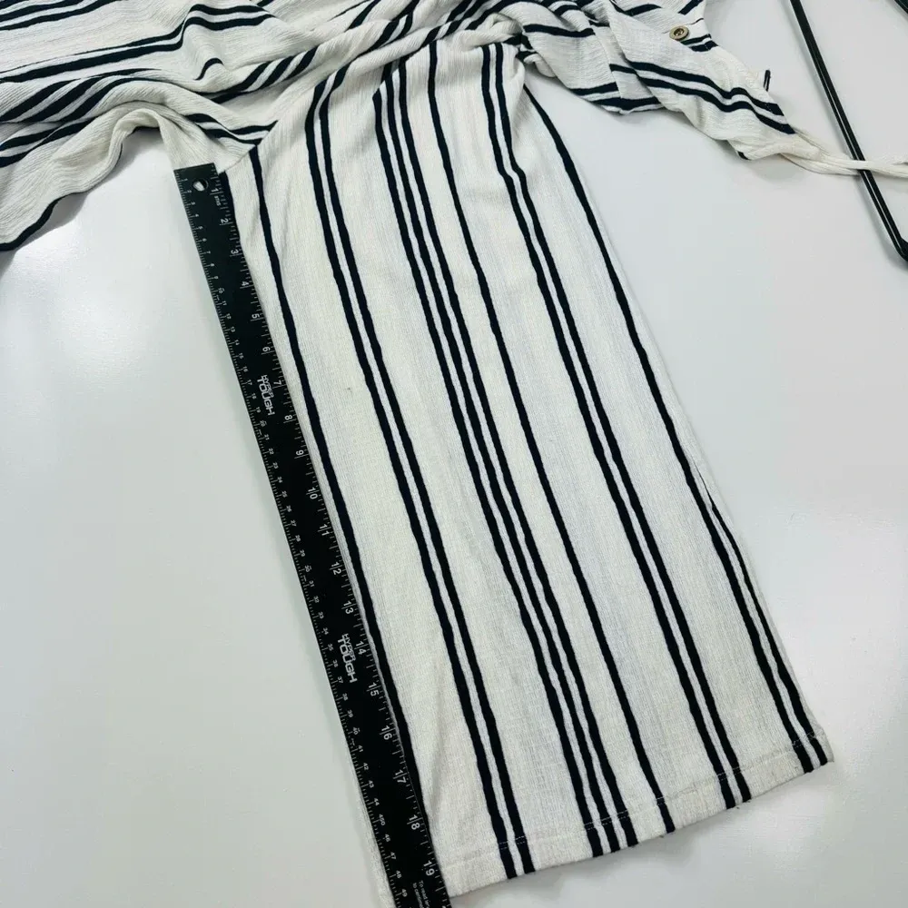 Love Tree White Pull on Striped‎ Wide Leg Spaghetti Straps Jumpsuit - Image 8