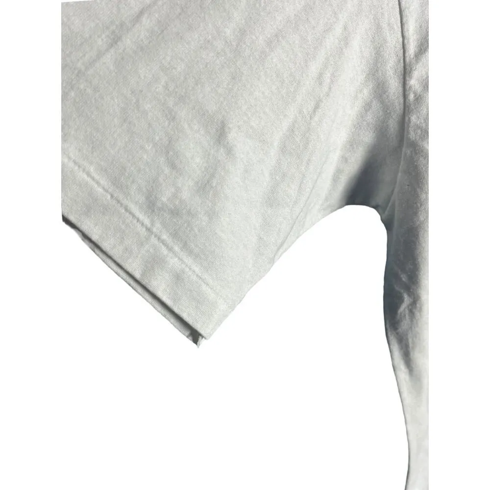 Vintage Women's L Shortsleeve Country Home Farm Tee Shirt White Cottagecore 1991 - Image 4