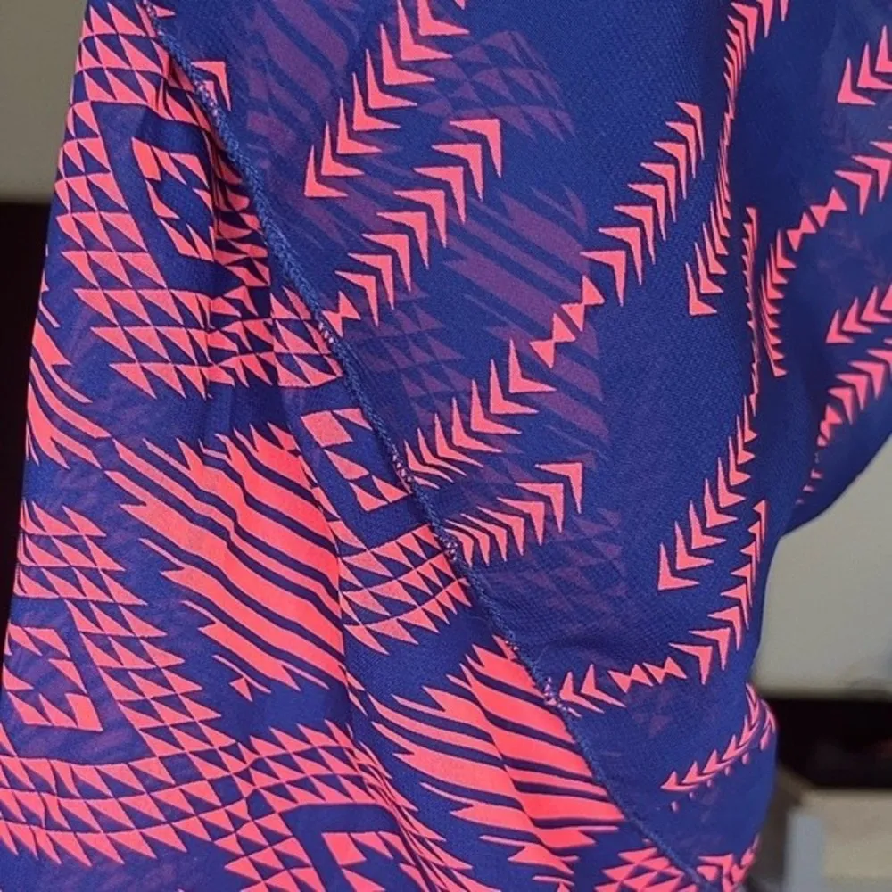 Sequin Hearts Navy & Coral Aztec Print Sleeveless Jumpsuit Size XS - Image 19