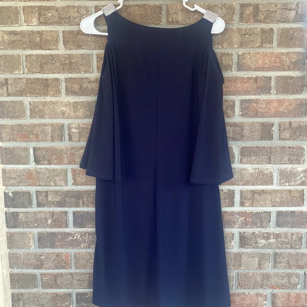Gorgeous navy dress with rhinestone accrnts Blue - Image 2