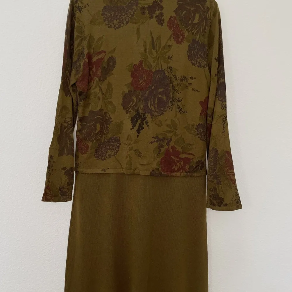 Nina Leonard vintage 80’s built in blazer wool blend knit dress L - Image 7