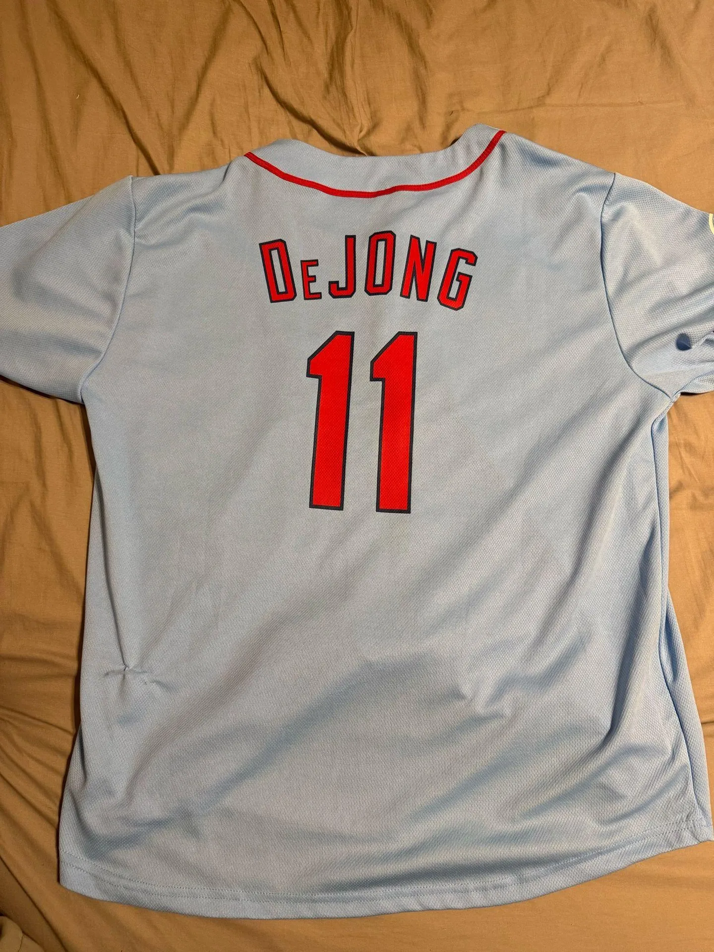 Paul DeJong Baby Blue Cardinals Jersey Size M - Image 2