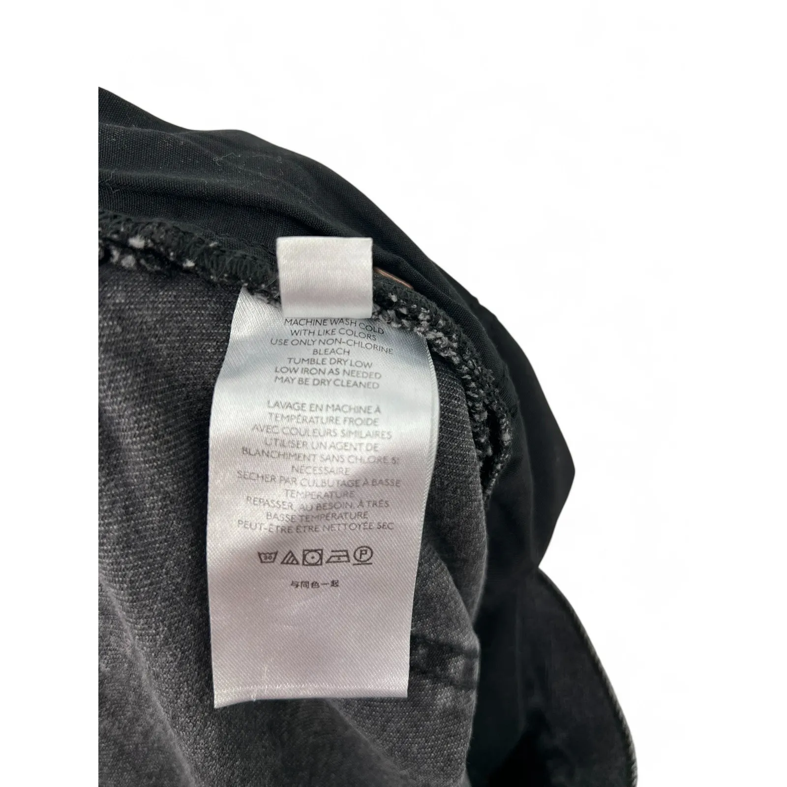 We the Free People 28 Libre Wide Leg Jeans Denim Washed Black Flare 31" inseam - Image 10