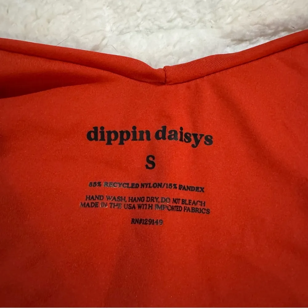 Dippin Daisy’s Red V-Cut Cheeky Swim Bikini Bottom , Women’s Small NWT - Image 3