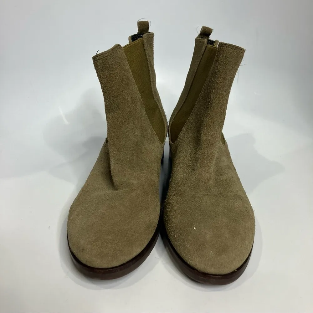 Marc Joseph New York Union tan suede ankle boots pull on women’s size 7 casual - Image 2