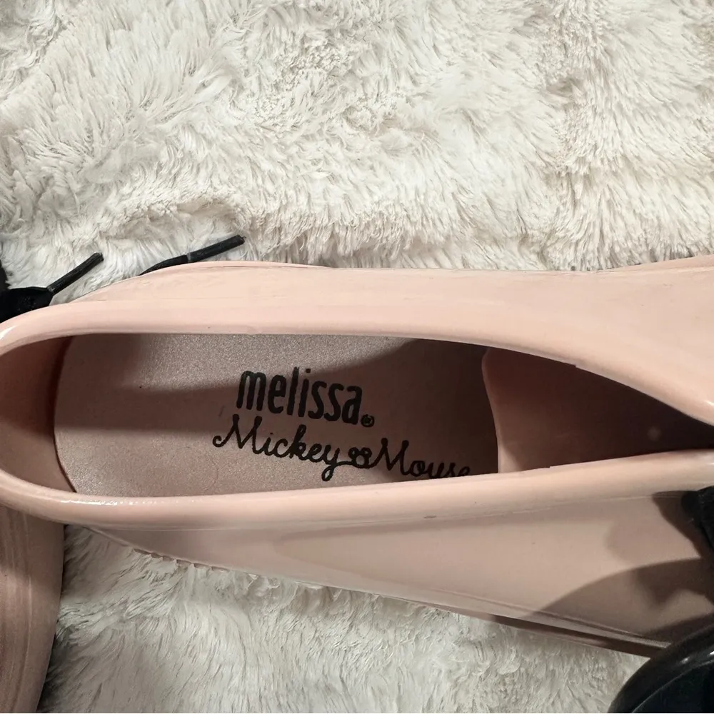 Melissa Size 5 Pink Black PVC Disney Mickey Mouse Sneakers Shoes Minnie Mouse - Image 9