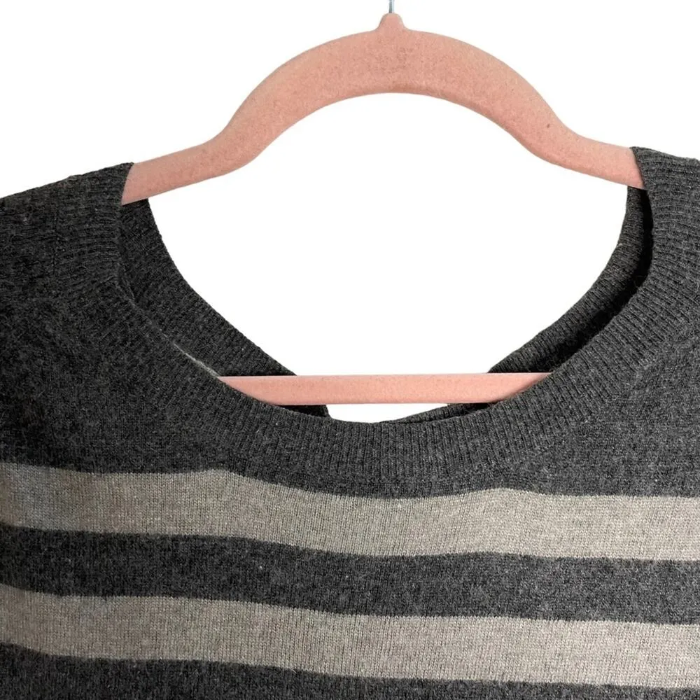 Talula Aritzia Cashmere Blend Gray Striped Sweater - Image 5