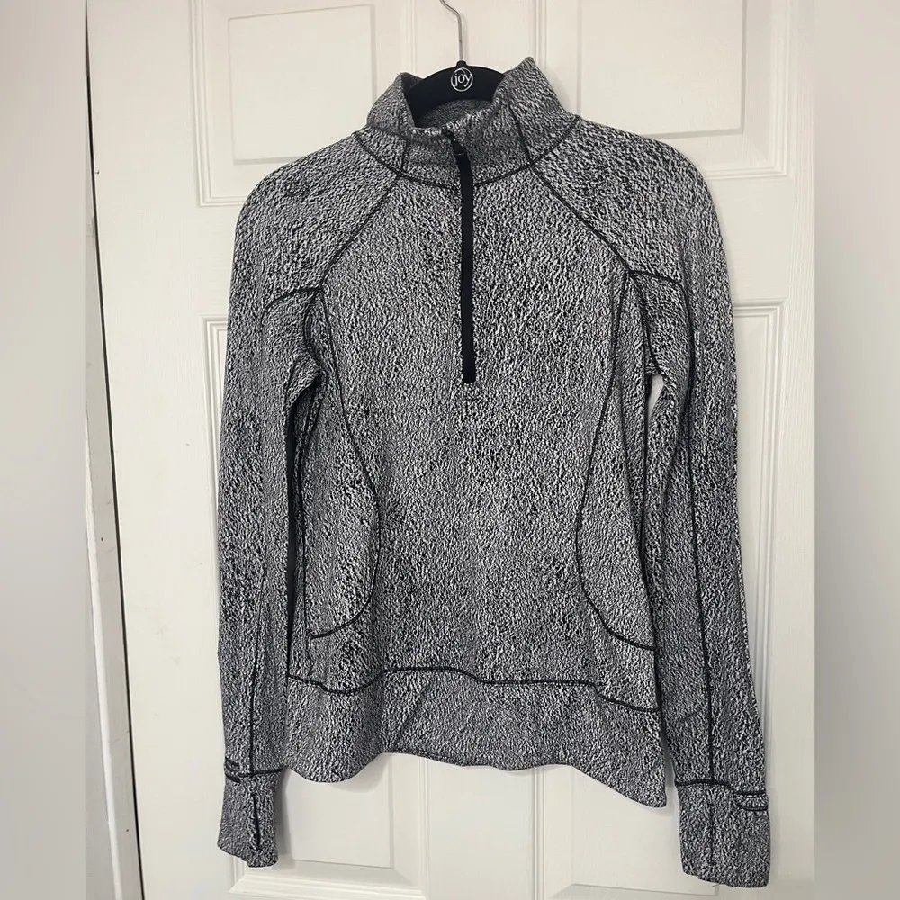 Lululemon Rush Hour Half Zip Spray Jacquard Sz 6 Running Workout Exercise - Image 10