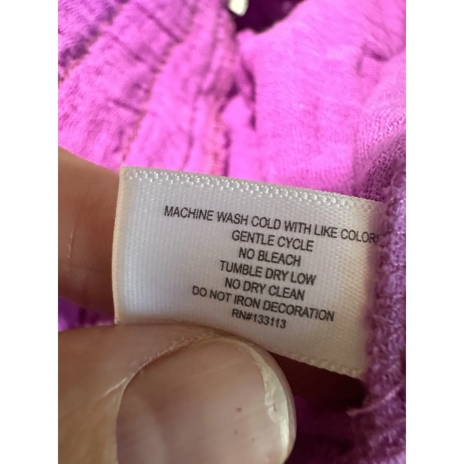 Lisa Todd Flutter Short Chachacha Pink Gauze Pull On‎ Pockets Beaded Size XS EUC - Image 6