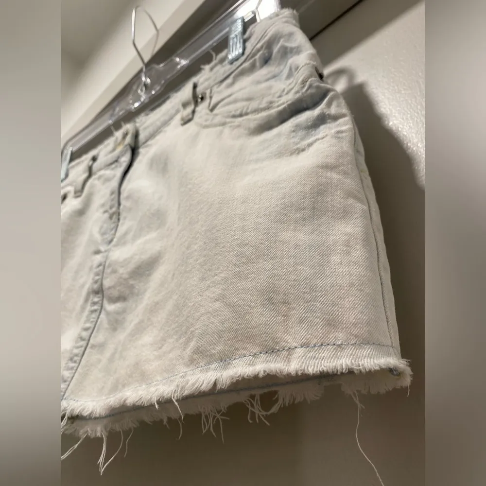 VTG 90s 2000s Y2K  Jeans Light Blue Denim Low Rise Mini Skirt - 27 - Image 3