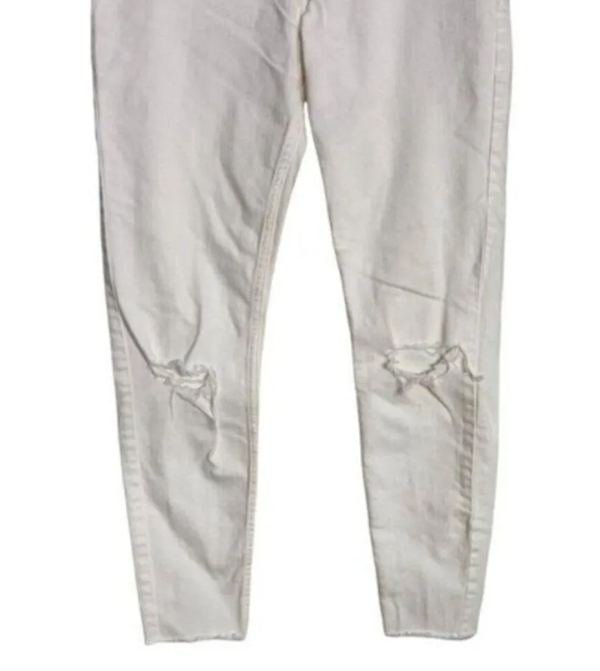 All Saints Lola Cropped Jeans Slim Fit Jeans white Womens Size 27 - Image 4