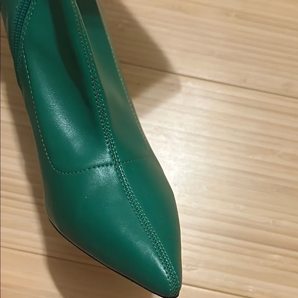 Faux Leather Stiletto Booties - Image 11