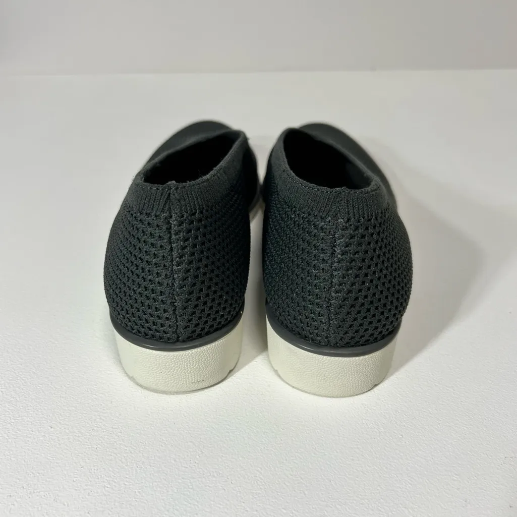 Eileen Fisher The Heaven Stretch Wedge Slip-On Shoes Flats Graphite Weaved 9.5 - Image 11