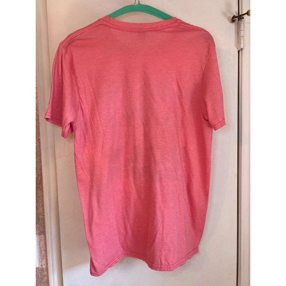 Working Harder Than An Ugly Stripper Pink Graphic Tee Gildan Softstyle M Cotton - Image 4