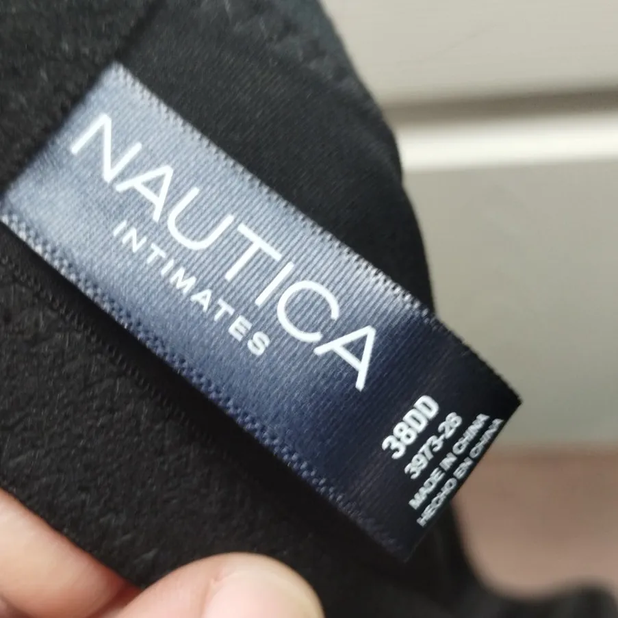 Nautica Intimates Women's Size 38DD Black Underwire Lightly Lined Bra 3973 - Image 3