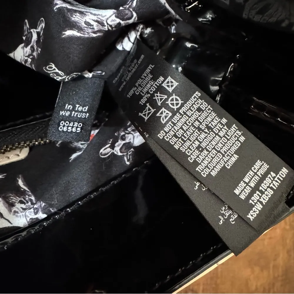 ecru & black PVC tote - Image 15