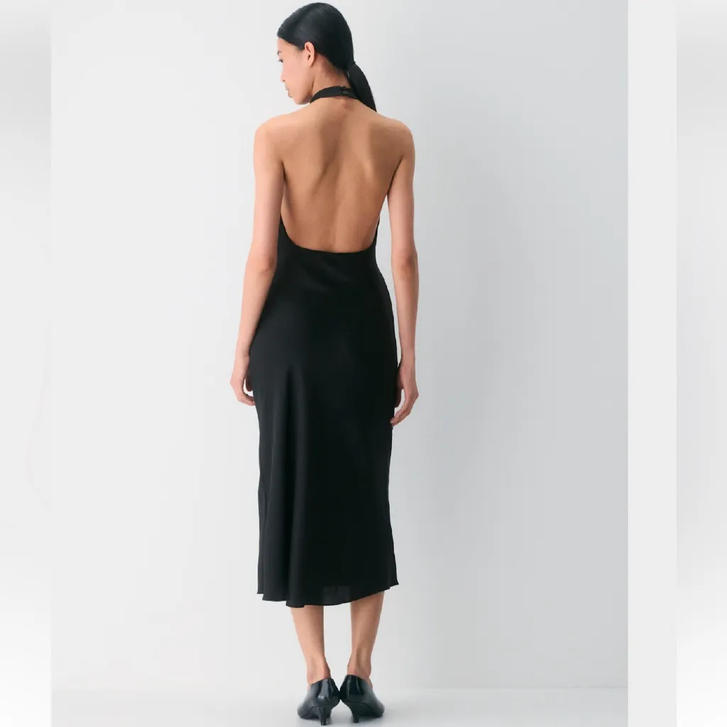 Babaton - Audience Satin Halter Dress - Image 3