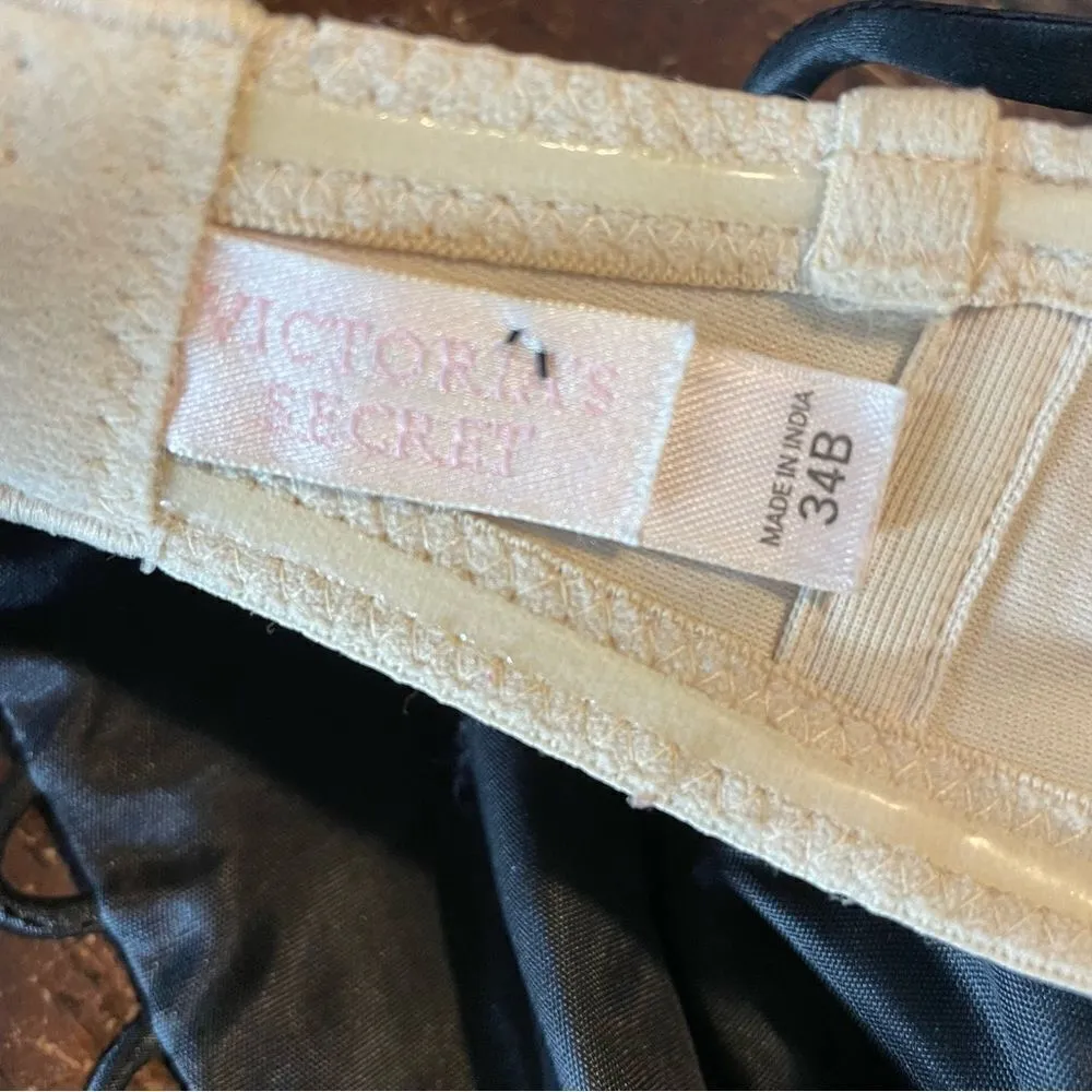 Suzanne Ermann Couture Black Satin Gown Formal‎ Dress 38 Size 6 - Image 8