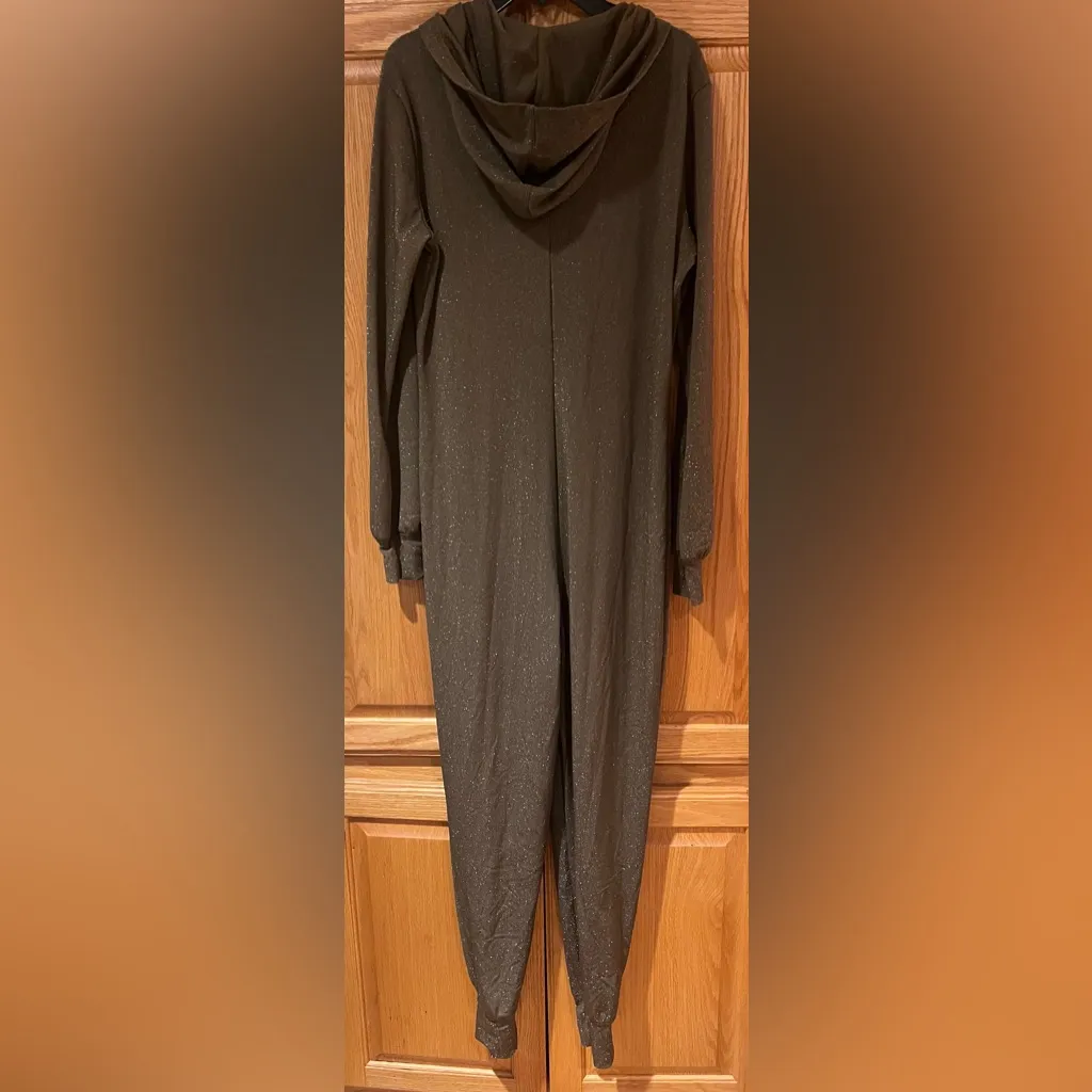 Savage x Fenty Sleep & Shine Hooded Onesie in Military‎ Olive Green Size Medium - Image 12