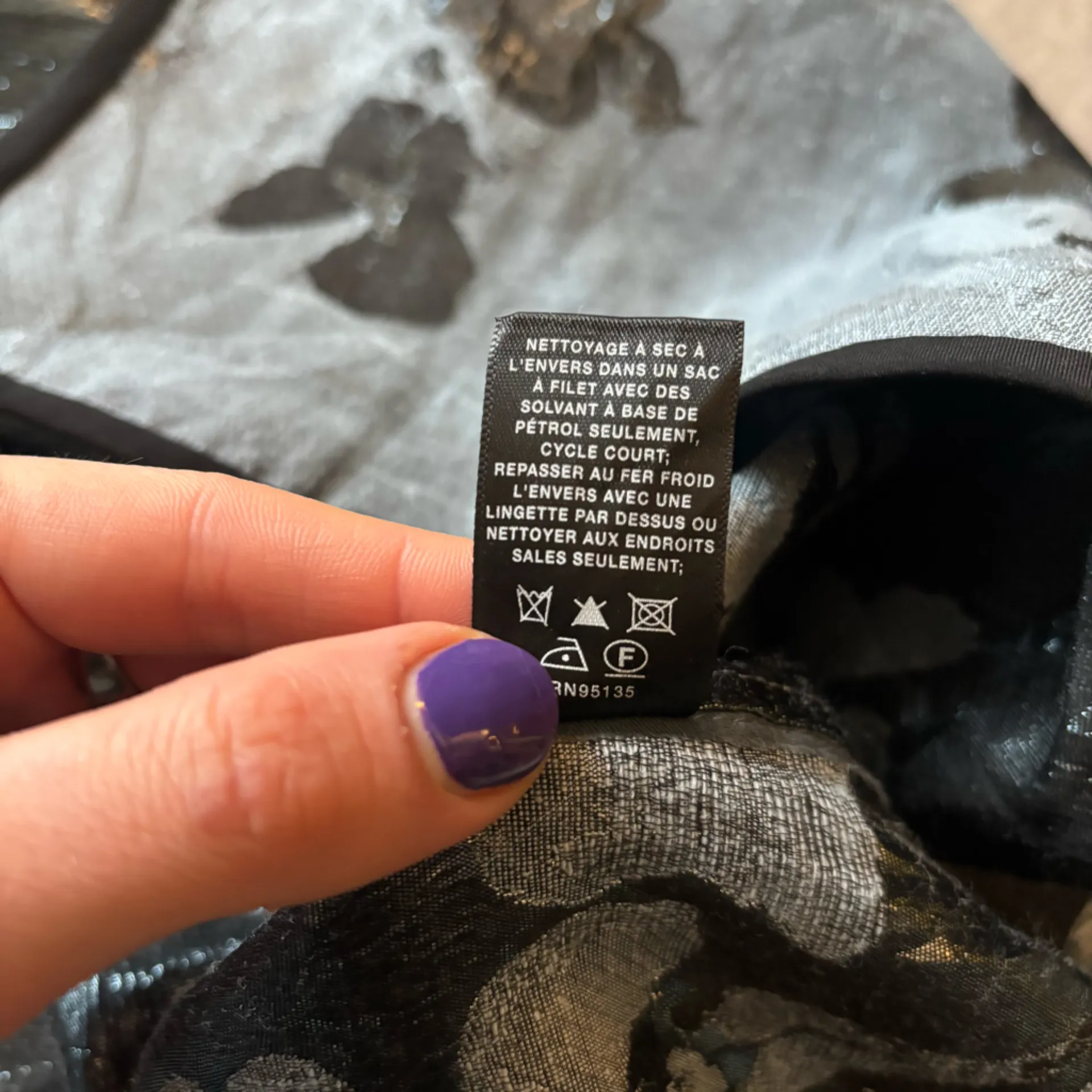 Lafayette 148 Metallic Floral Jacket – Size L – Like New Black Size L - Image 8