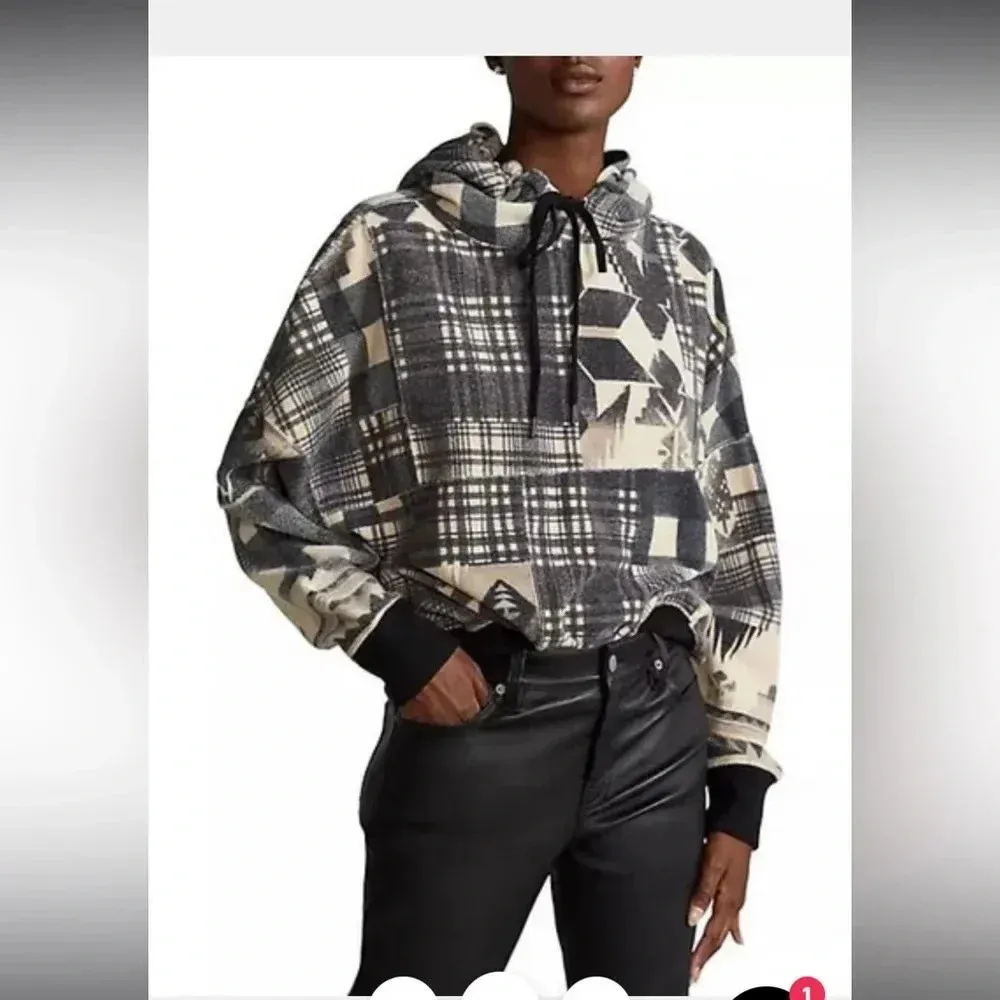 Polo Ralph Lauren Women’s Southwestern Geometric Patchwork Aztec Hoodie - Image 2