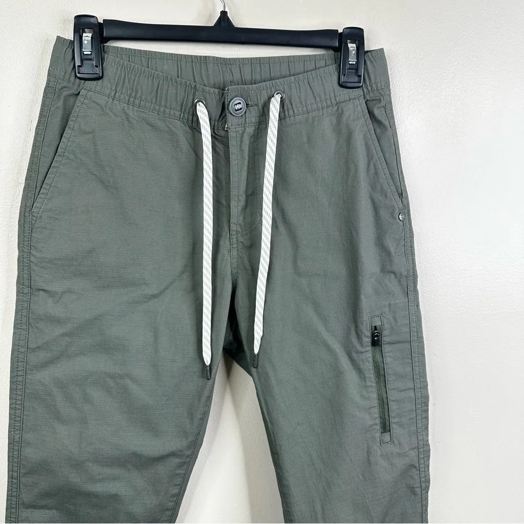 Vuori Womens Ripstop Pants XS Long Army Green VW401-L Casual Full Length Stretch - Image 3