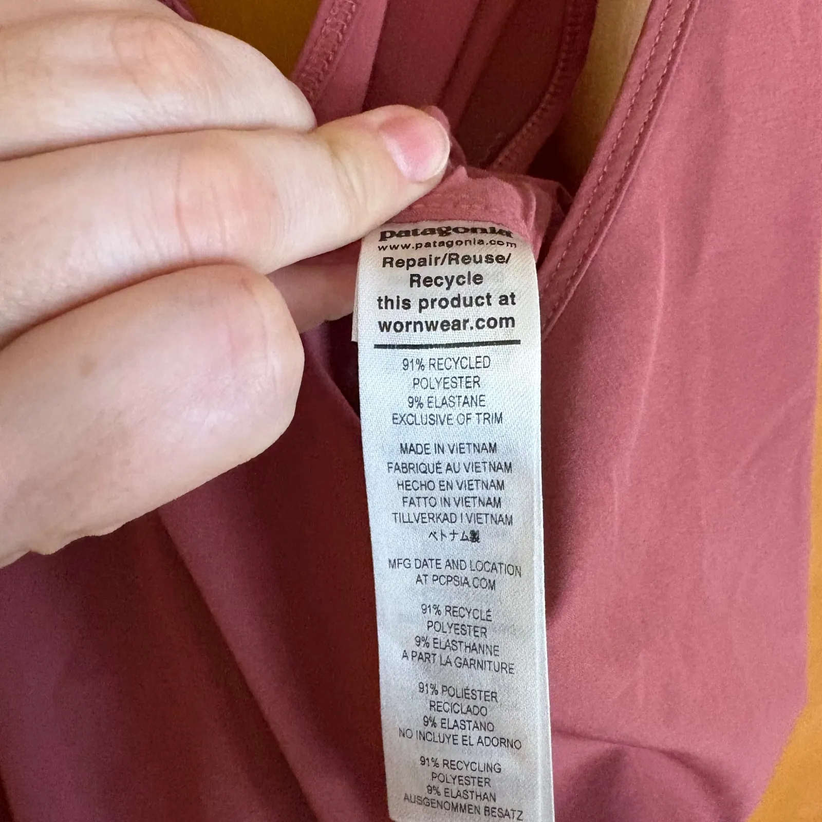 Patagonia Women's Size L Pink Sleeveless Drawstring‎ Waist Pocketed Dress - Image 4