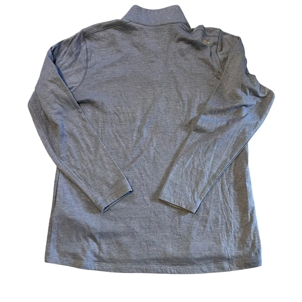 Ariat Women's Rebar Foundation 1/4 Zip Long Sleeve Shirt Blue  Size Large - Image 2