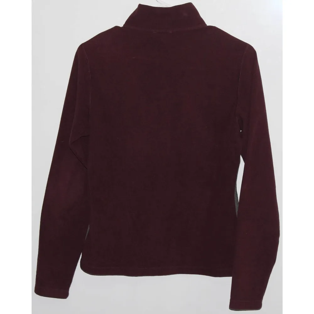 Womens The North Face Purple Gray Fleece Zip Up Pullover Jacket Sweatshirt Small - Image 2