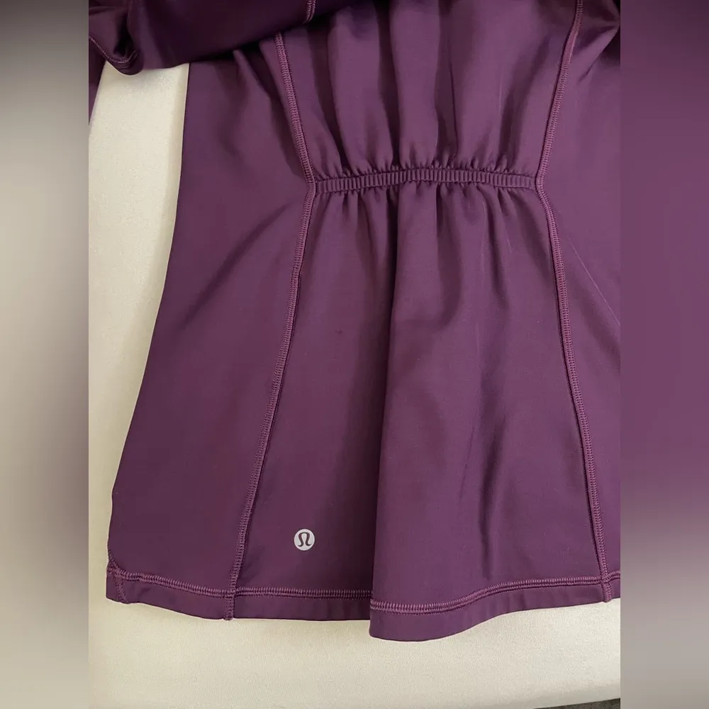 Lululemon First Mile 1/2 Zip Pullover Long Sleeve in Magenta Size 6 - Image 11