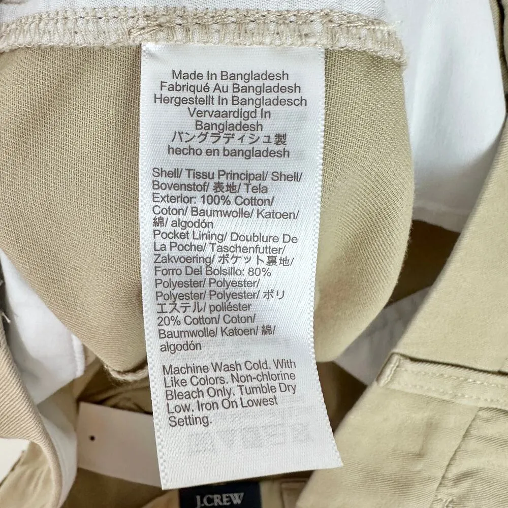 J.Crew 5" Classic Chino Short Light Khaki Preppy Coastal Vacation US 16 NWT - Image 11