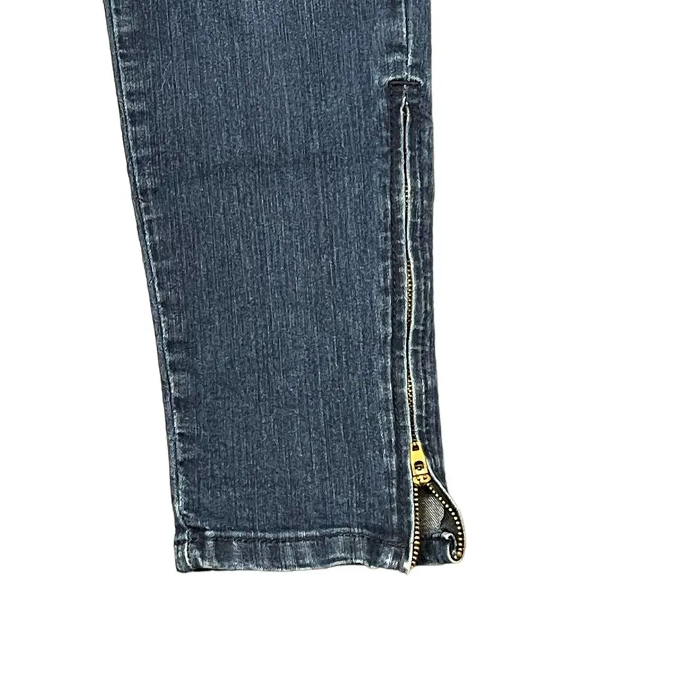 Divine Rights Of Denim Jeans Size 27 Skinny Womens Denim Stretch Zip Ankle 29X30 Blue - Image 3