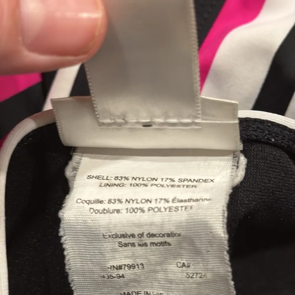 Motherhood maternity striped tankini top size medium. - Image 5