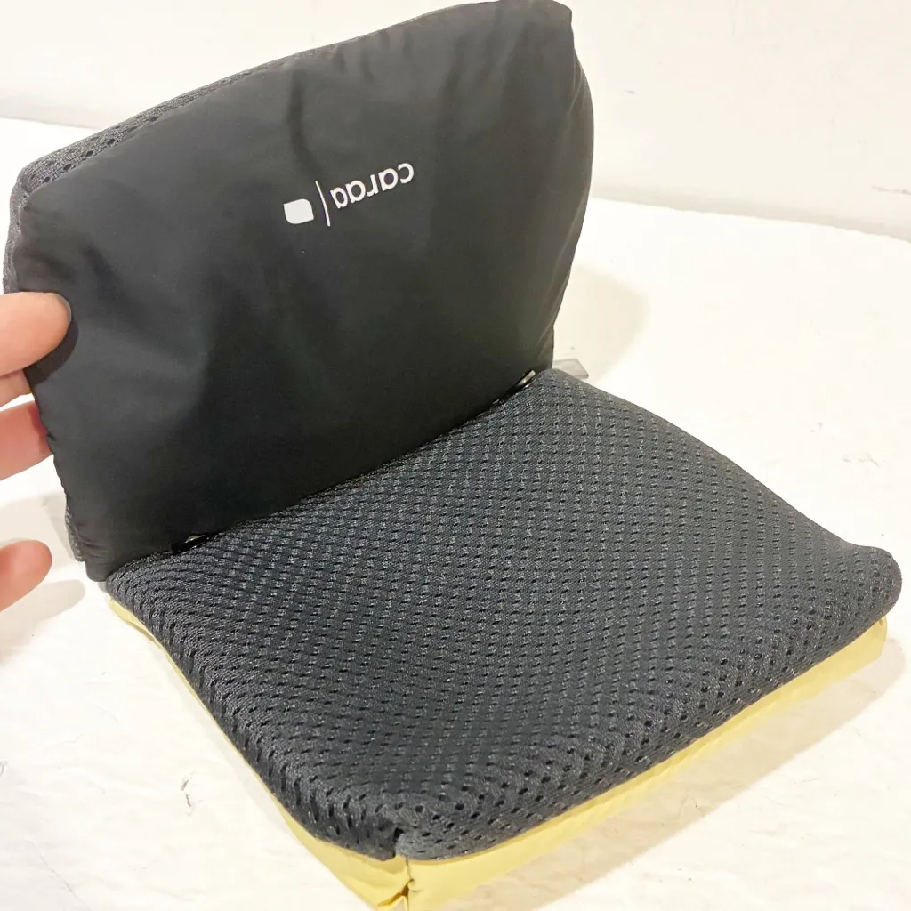 Caraa Tan Nylon Snap Toiletry Bag Travel Double Pouch - Image 2