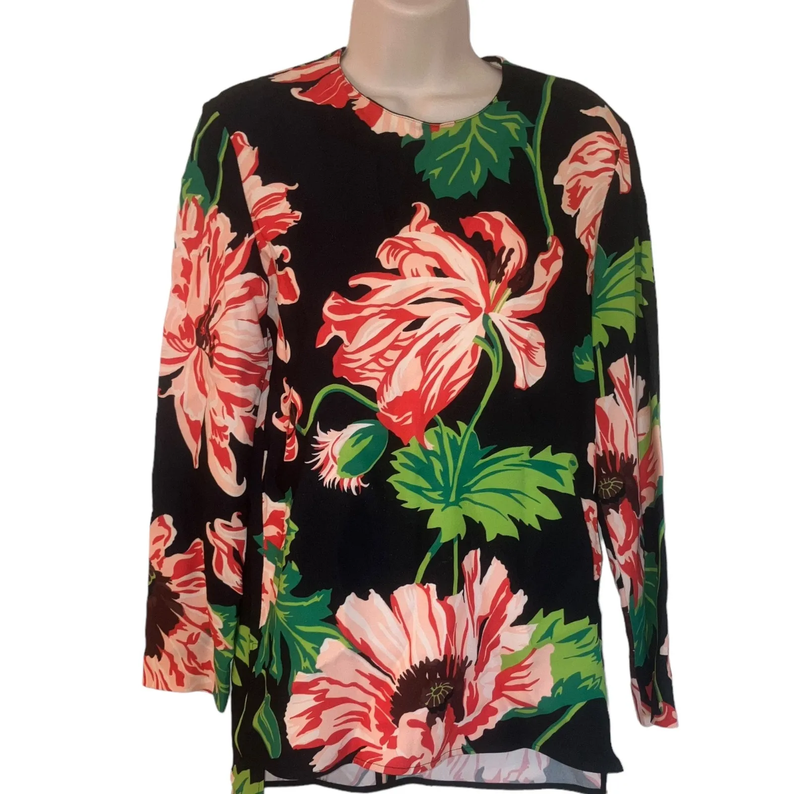 Stella McCartney Long Sleeve Tropical Print Ada Top- sz 38 8 M - Image 2