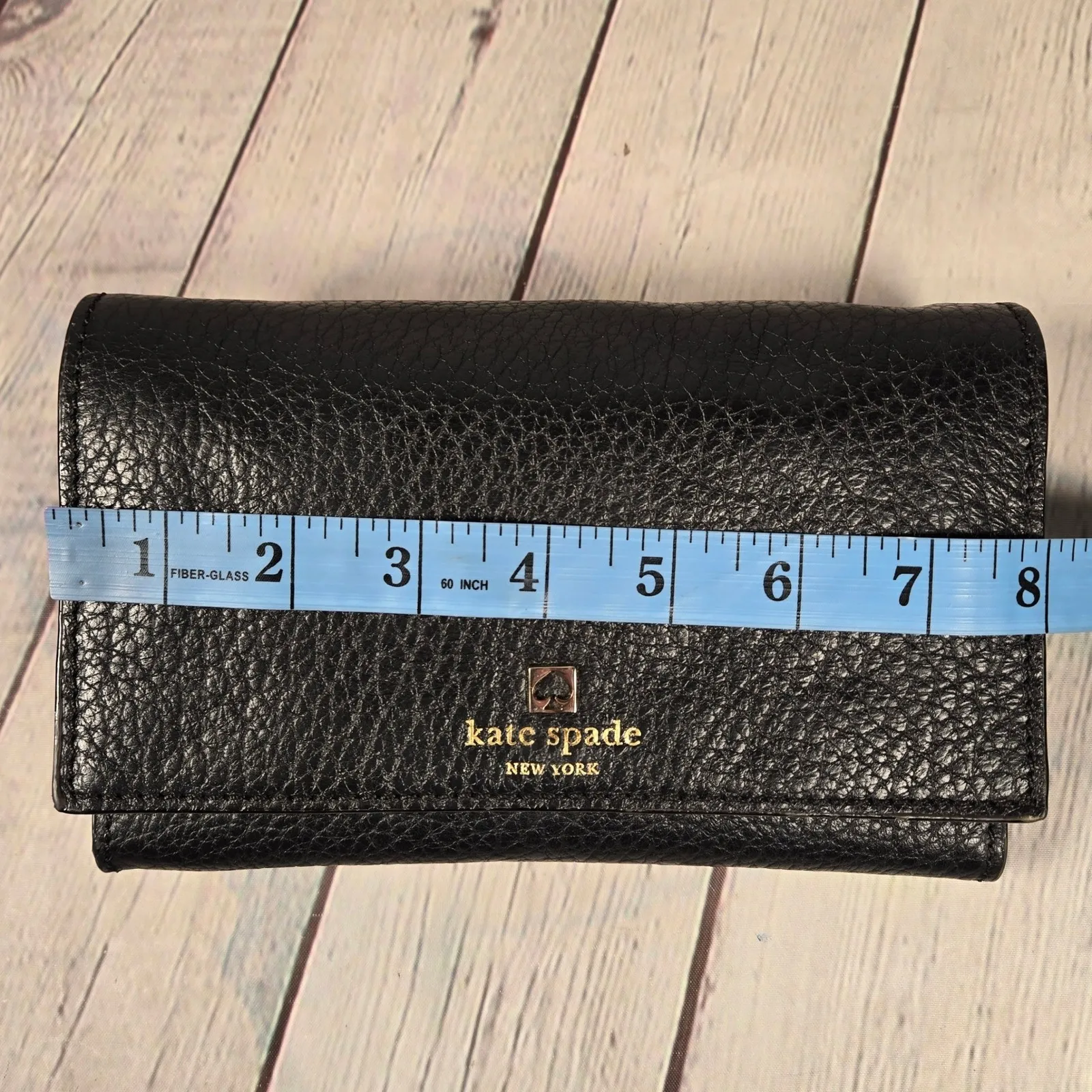 Kate Spade Southport Avenue Natalie Black Pebbled Leather Clutch Crossbody - Image 10