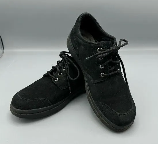Easy Spirit Womens Estracery Black Nubuck Lace Up Shoes Size 8.5 Medium - Image 1