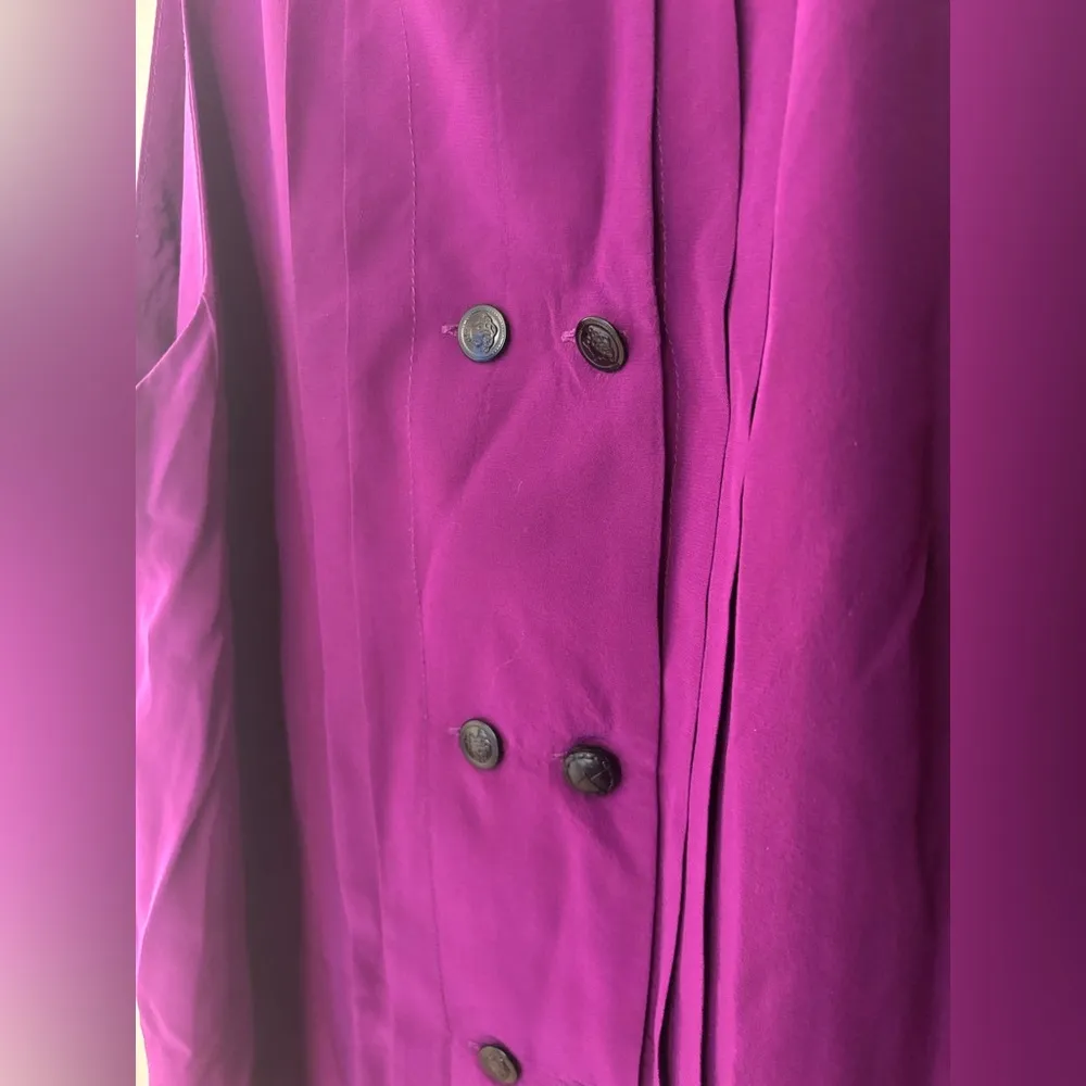 Alexander Wang 100% Silk Tunic Top in Purple, Size 8 - Image 6