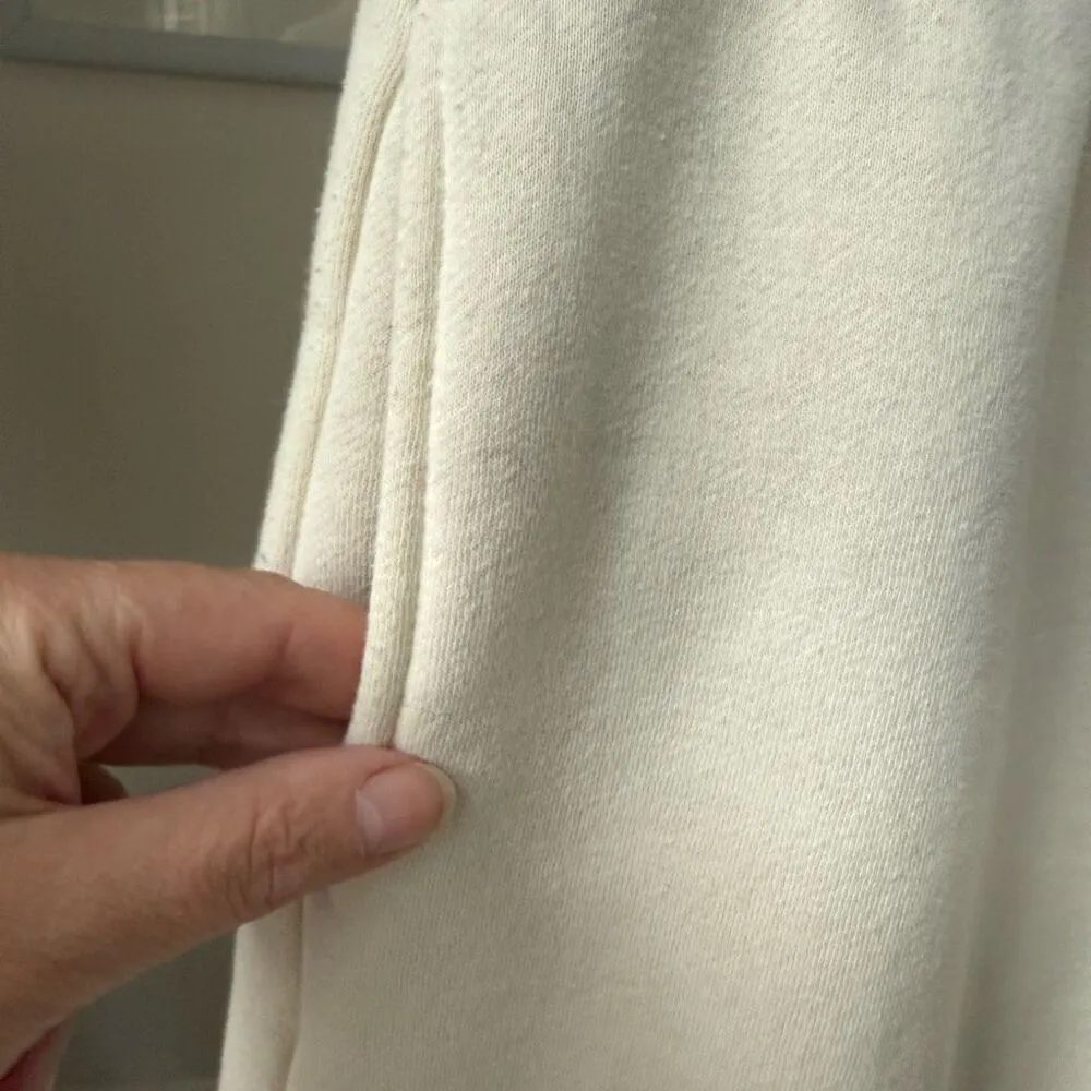 Pacsun Cream Sweatpants Mushroom Flower Sun Rain Cloud M - Image 3