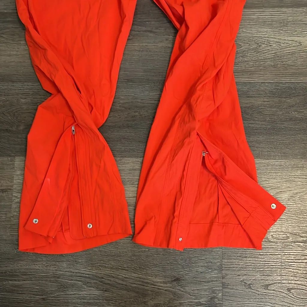 Athleta Trekkie Parachute Pants Vermilion Orange #533487 Size 16 - Image 9