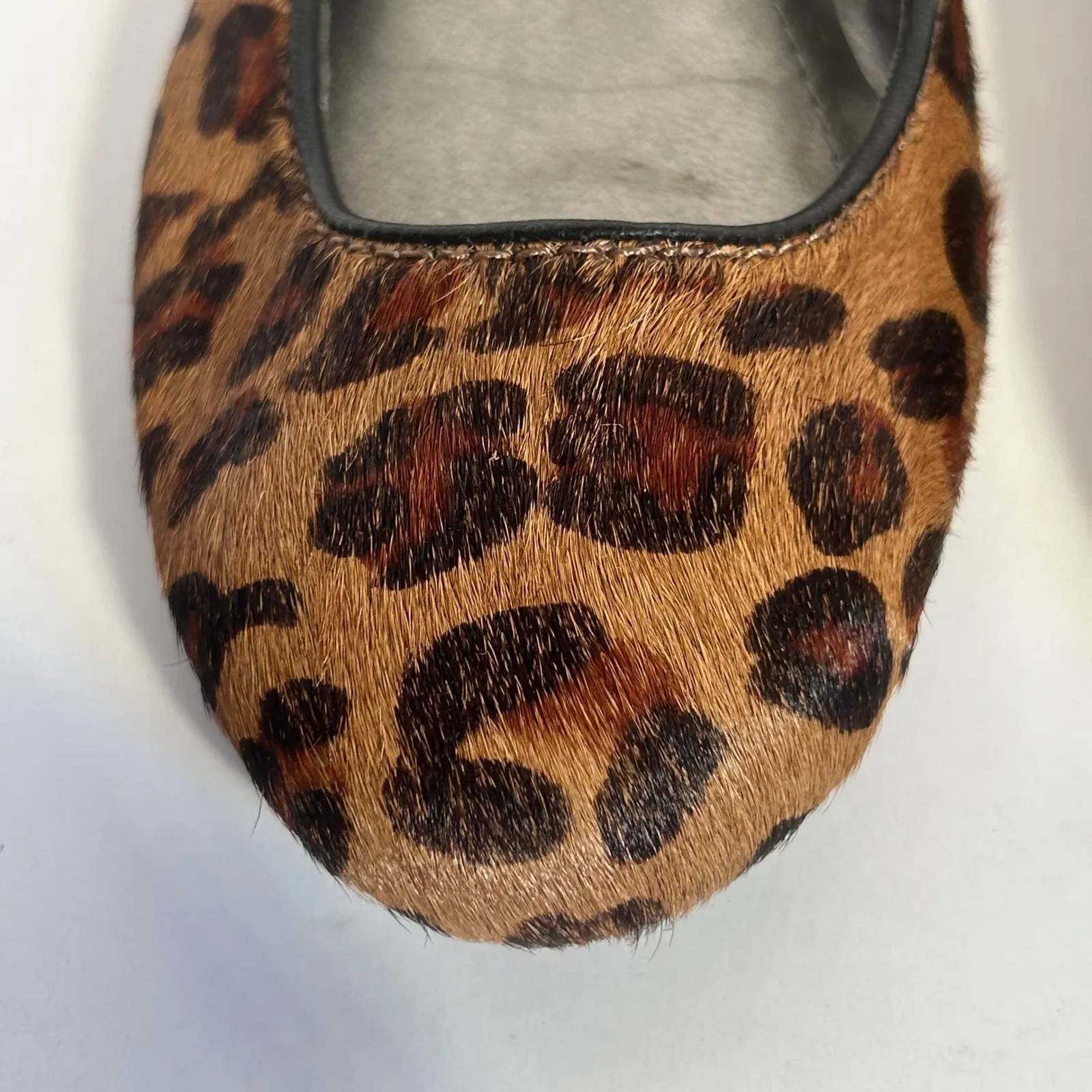 Calvin Klein Jeans Women Leopard Print Calf Hair Ballet Flats Shoes EU 38 US 8 - Image 3