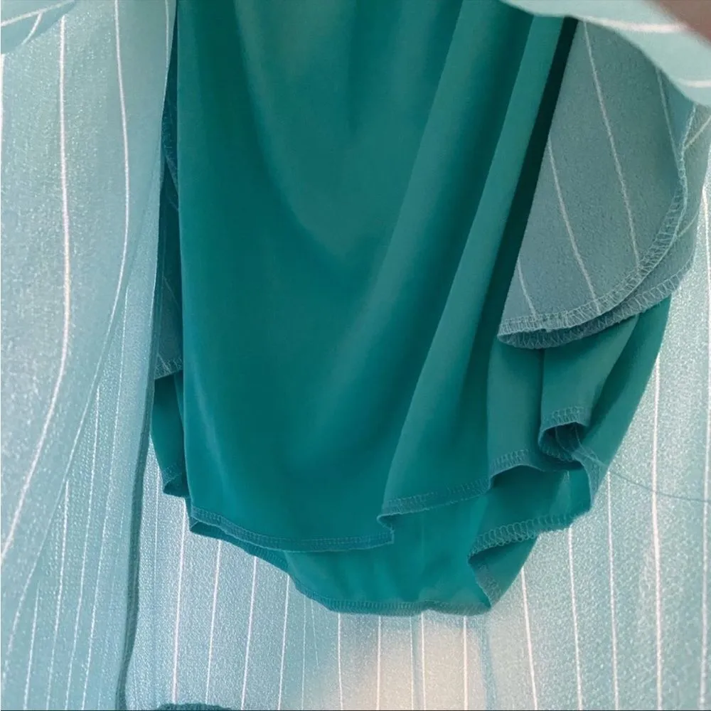 ✨ Red Dress Boutique ABOVE AVERAGE AQUA STRIPE MAXI DRESS✨ - Image 10