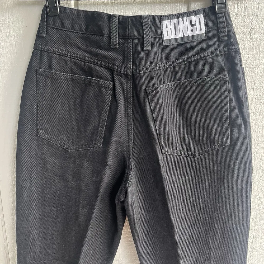 Bongo Vintage 90s Mom Jeans High Waist Tapered Black Denim Junior’s Size 7 - Image 9