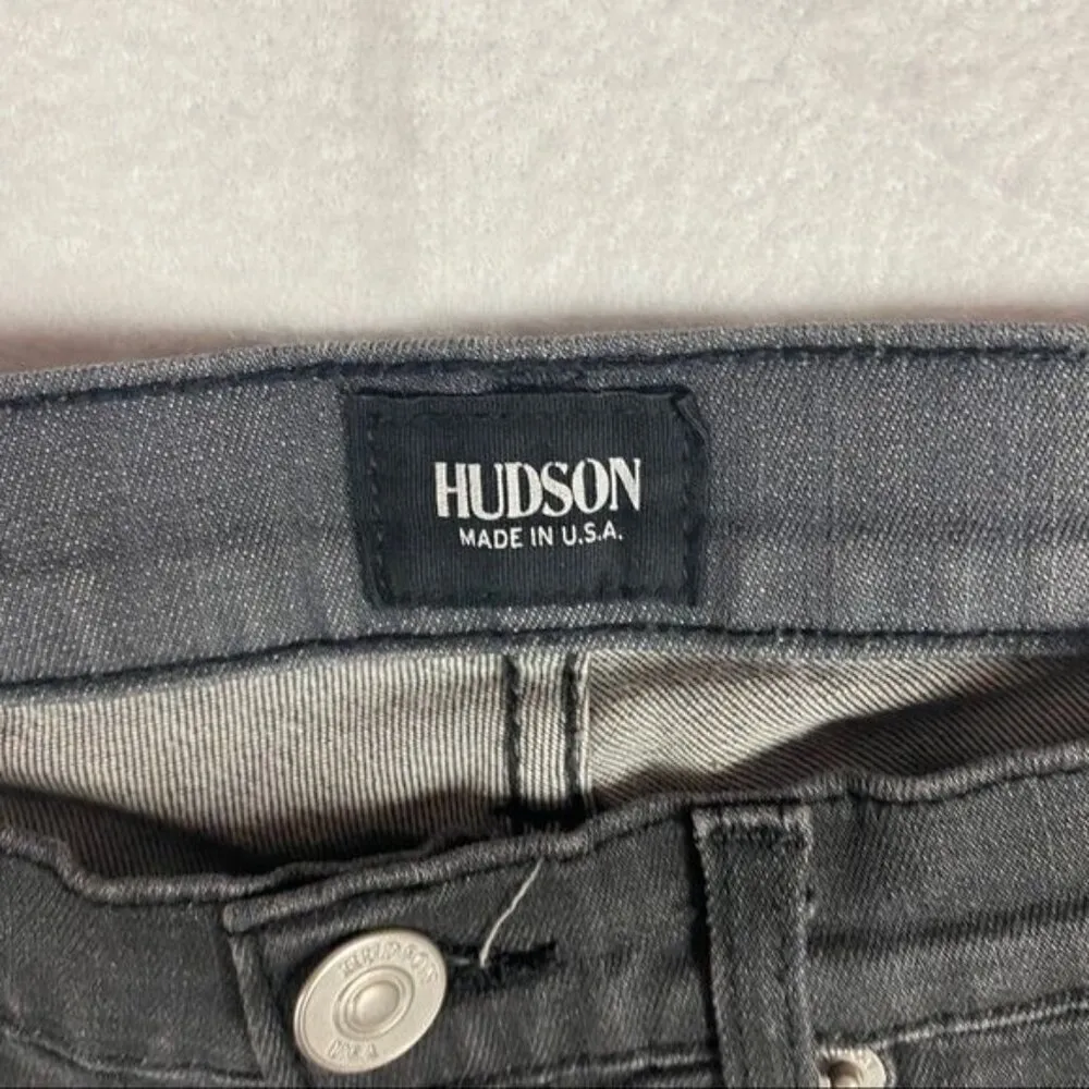 Hudson Luna Crop Super Skinny Studded‎ Jean - Image 5